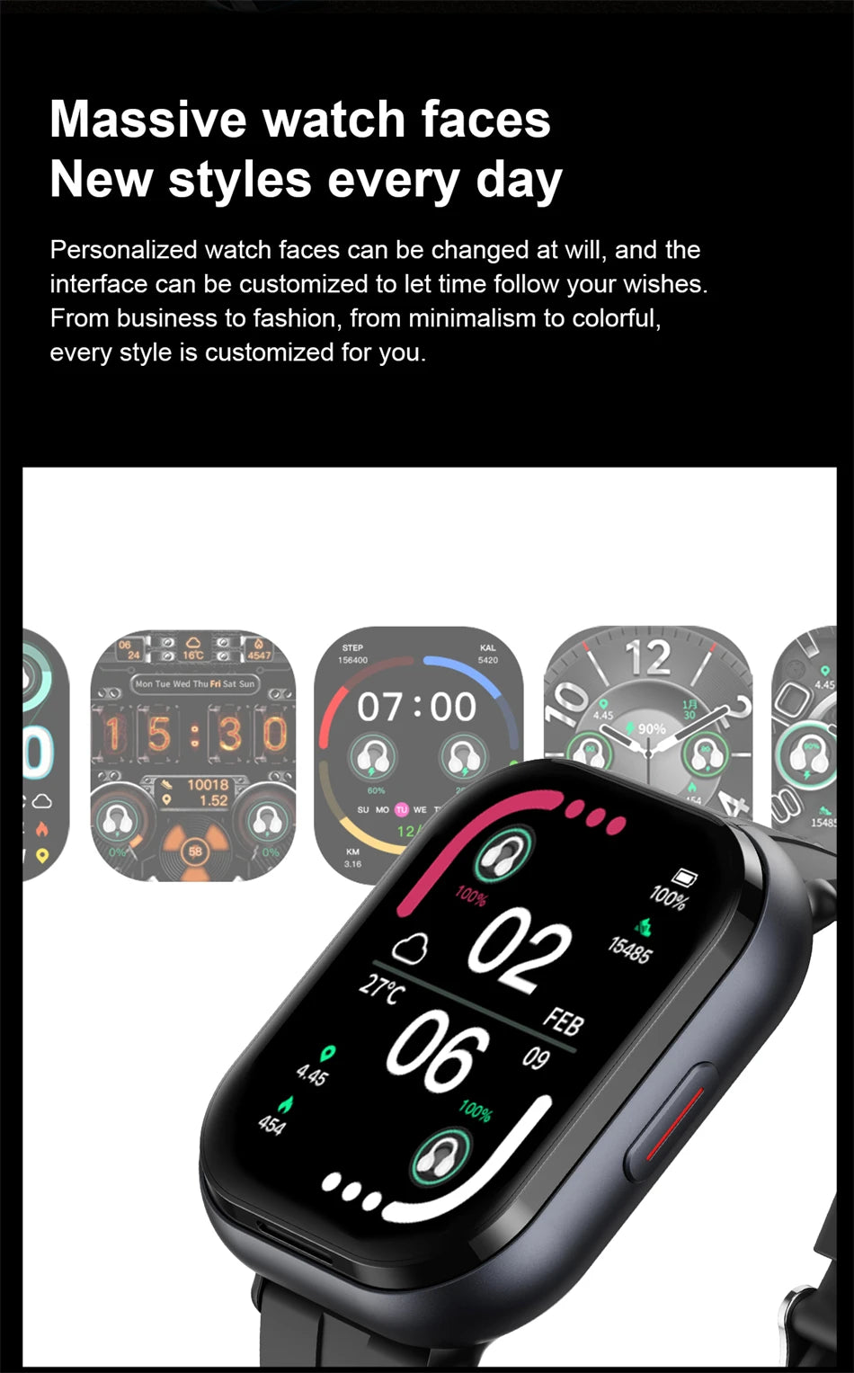 LIGE Bluetooth Headphones with clip-on design 2 In 1 Smartwatch with Earphones Heart Rate Sport Fitness Headset Smart Watch 2026