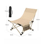 Outdoor Folding Lounge Chair Portable Office Chair Stool Adjustable Camping Fishing Leisure Chair Lunch Break Back Moon Chair