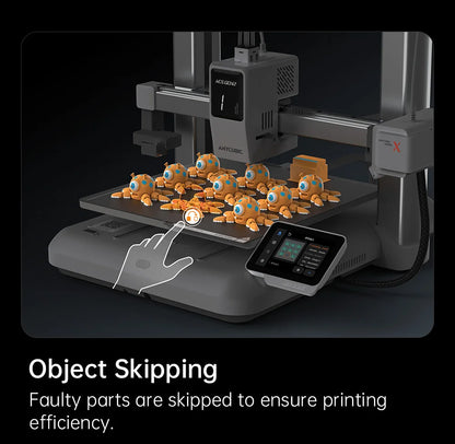 ANYCUBIC Kobra X 3D Printer ACE GEN2 Multi-color Printing 2X Speed & Material Savings 4-Color Built-in Smart Remote Control