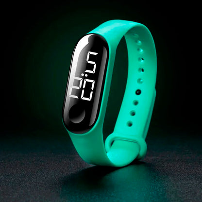 Man Woman LED Electronic Sport Watch Luminous Sensor LED Student Adult Couple Electronic Watch With Shell Adjustment Watch