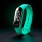 Man Woman LED Electronic Sport Watch Luminous Sensor LED Student Adult Couple Electronic Watch With Shell Adjustment Watch