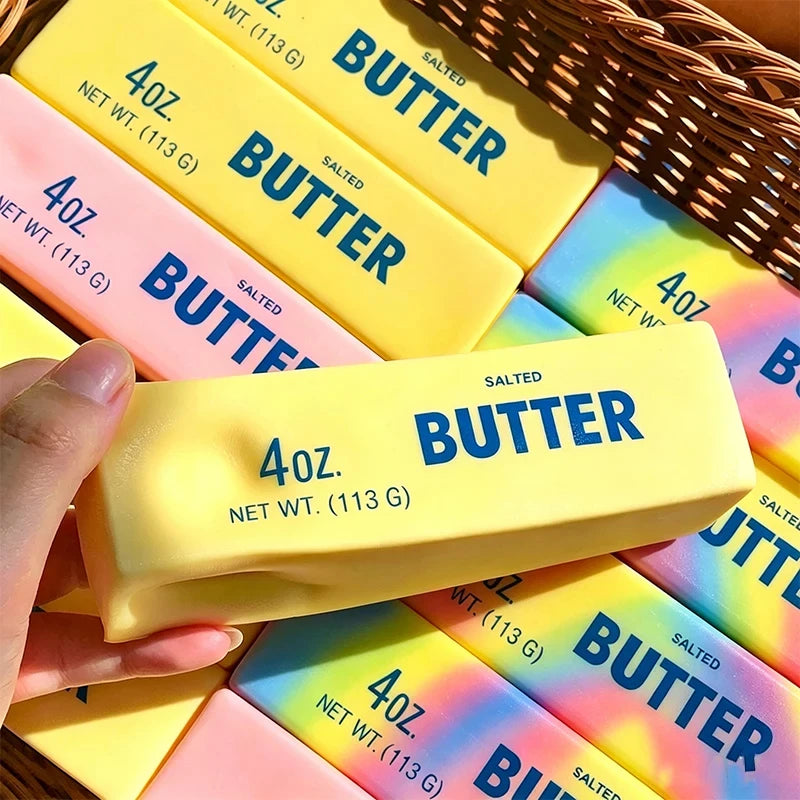 14/24cm Squishy Butter Stick Fidget Toy Sticky Butter Stick Slow Rebound Stress Ball Adults Squeeze Toy Anti-stress Sensory Toy