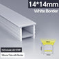 1M-10M LED Neon Rope Tube Soft Silicone Diffuser Channel Black/White Flexible Ribbon Strip Light for Recessed Channel