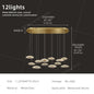 Dining room pendant light Modern villa dining room Kitchen pendant light designer glass Multi-head Hanging Lamp pendant light