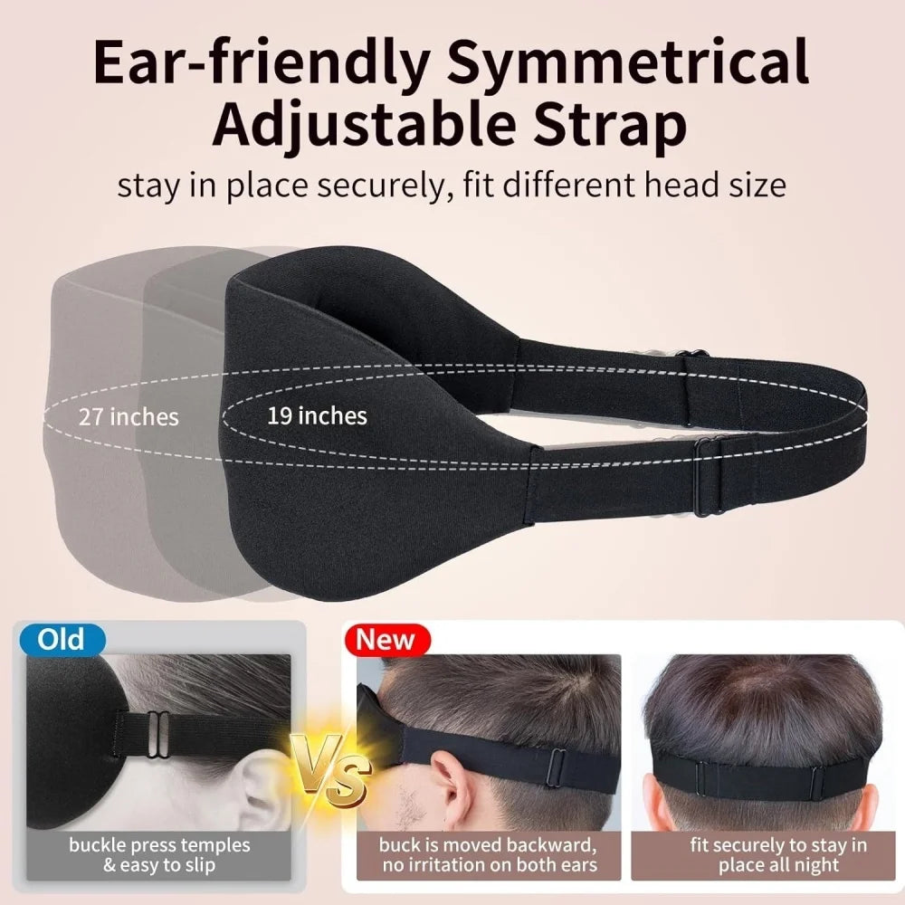 3D Soft Breathable Sleep Eye Mask 100% Blackout Zero Eye Pressure Plane Travel Eye Covers Sleeping Aid Eye Sleep Masker Eyepatch