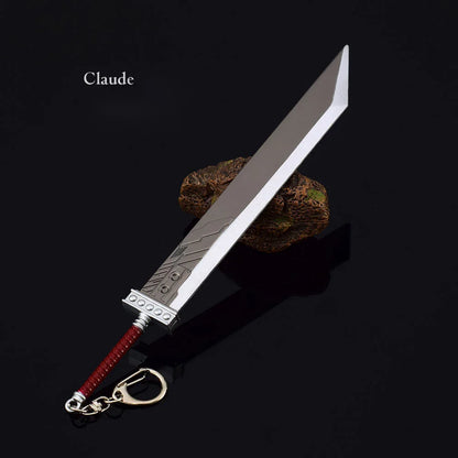 22cm Buster Sword Fantasy Game Weapon Cloud Strife Game Metal Sword Weapon Model Home Ornament Samurai Karambit Knafe Crafts Toy