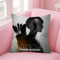 Lara Croft Tomb Raider game Double-sided Printed pillow cover Short plush Suitable living room bedrooms sofa throw cushion cover
