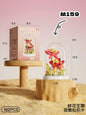 Mini Brick Building Set Rose Flower Model, Creative DIY Building Block Kit for Desk Decor, Birthday Gift for Adults and Teens
