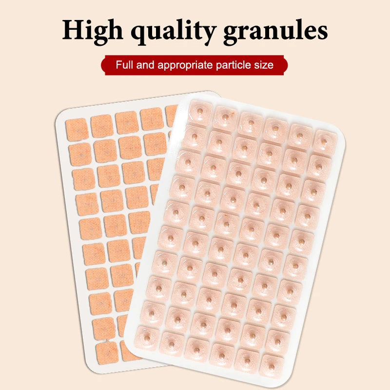 600 Patches Ear Care Red Bianstone Ear Acupuncture Massage Therapy Needle Patch Seeds Sticker Auricular Auriculotherapy Kit