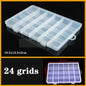 Transparent Plastic Box Screw Compartment Box Jewelry Earring Display Case Container Clear Terminal Organizer Tool Storage boxes