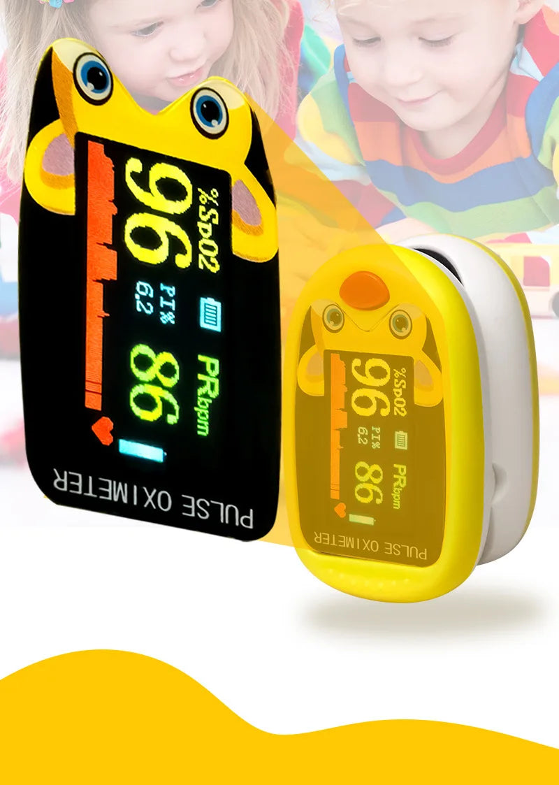 USB Pediatric Oximeter Finger Blood Oxygen Monitor for Children Pulse Oximeter OLED Digital Oximetro Home Medical