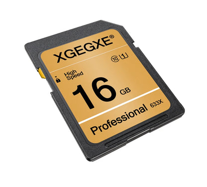 XGEGXE SD Card 32GB Class 10 High Speed 633x Video Card 4GB 8GB 16GB UHS-1 Professinonal Flash Memory Card for Camera Laptop