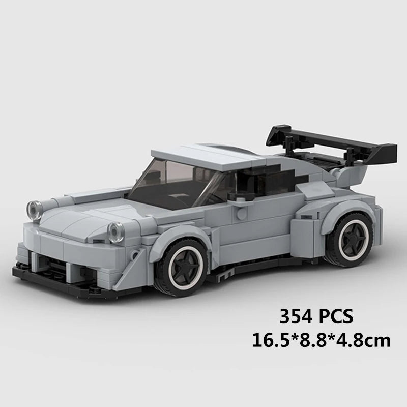 City Speed Racing Car Model Building Blocks DIY Bricks MOC Toy Classic Rally Sports Super Racer Vehicle Christmas gift technique