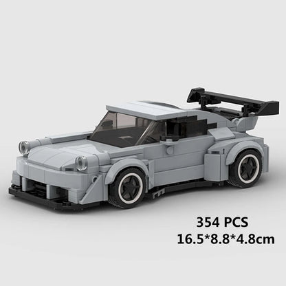 City Speed Racing Car Model Building Blocks DIY Bricks MOC Toy Classic Rally Sports Super Racer Vehicle Christmas gift technique