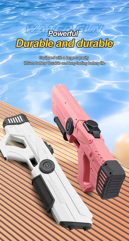 Children's Fully Automatic Water Storage Gun Large Capacity Electric Water Absorbing Toy Gun Summer Outdoor Water Toy Gift