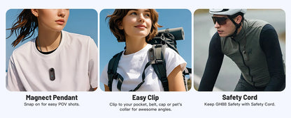 Pocket 4K Mini Camera Magnetic Vlog Outdoor Sports Cycling Cam WiFi Bodycam Video Recording Bike Motorcycle Waterproof Camcorder