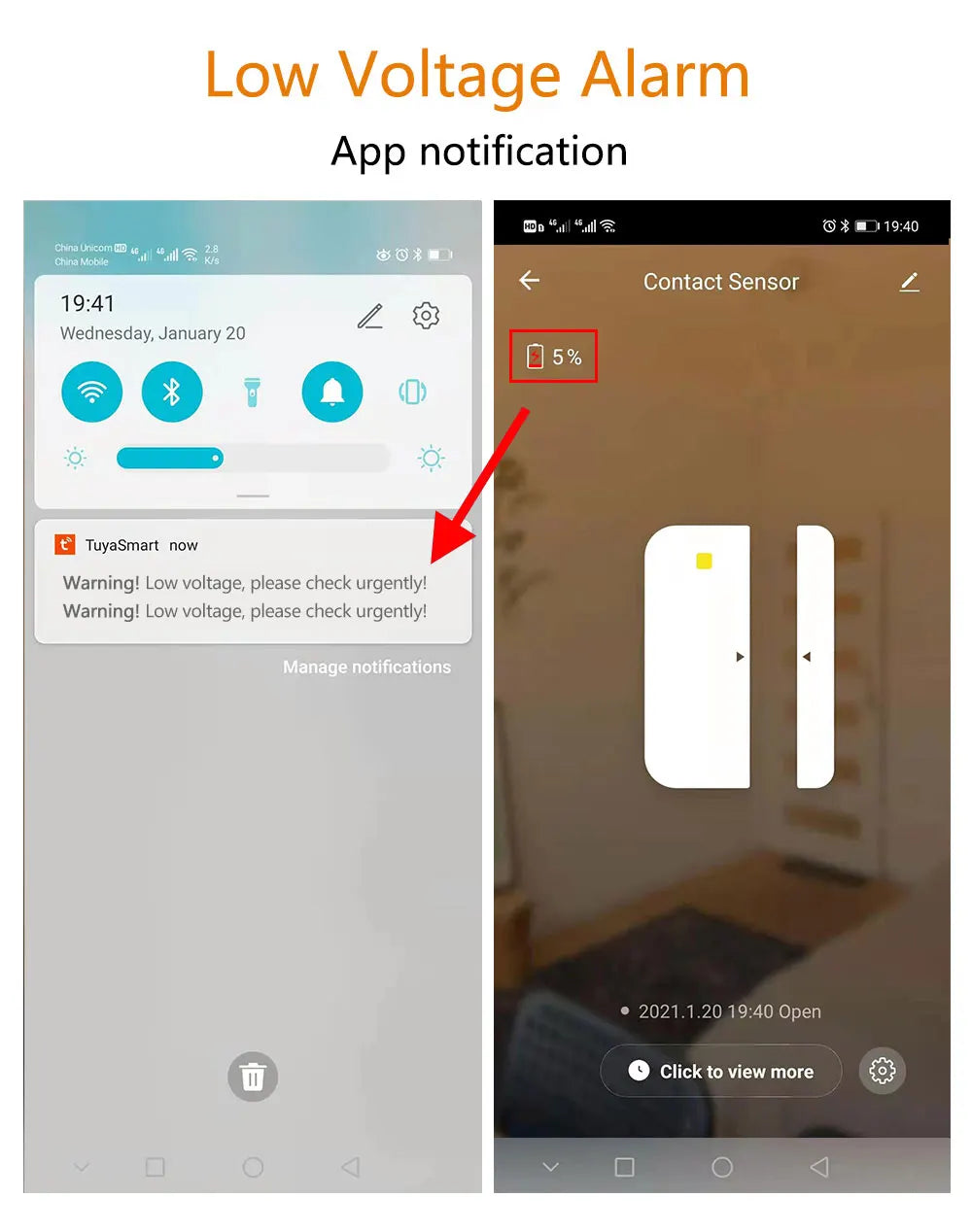 Tuya Smart Door Sensor Zigbee Door Window Open Closed Detector Smart Home Security Alarm System Smart Life APP Control