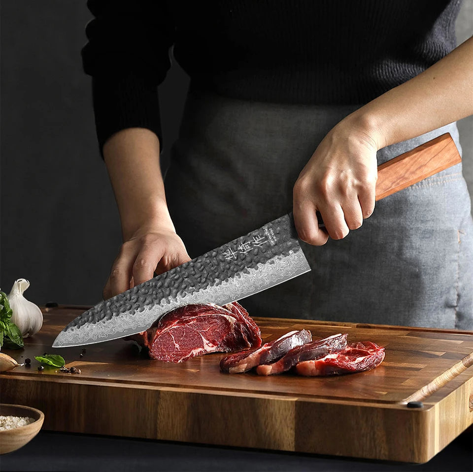 8.2" Japanese Handmade Chef Knife 67 Layer Damascus Steel Professional Kitchen Knives Sharp Slicer Vegetable Cooking Cleaver