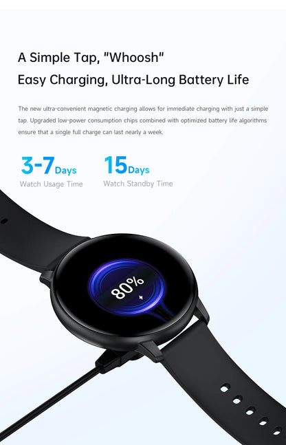 LIGE Fitness Tracker Smartwatch 2025 Heart Rate Monitor Voice Assistant Bluetooth Call IP67 Waterproof New Sports Smart Watches