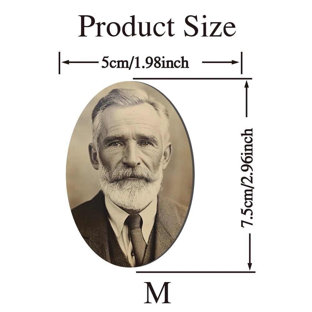2D Flat Not 3D 1pc Custom Photo Memorial Headstone Tile Cemetery Decorations for Grave Durable Acrylic Wall Art Oval Luminous