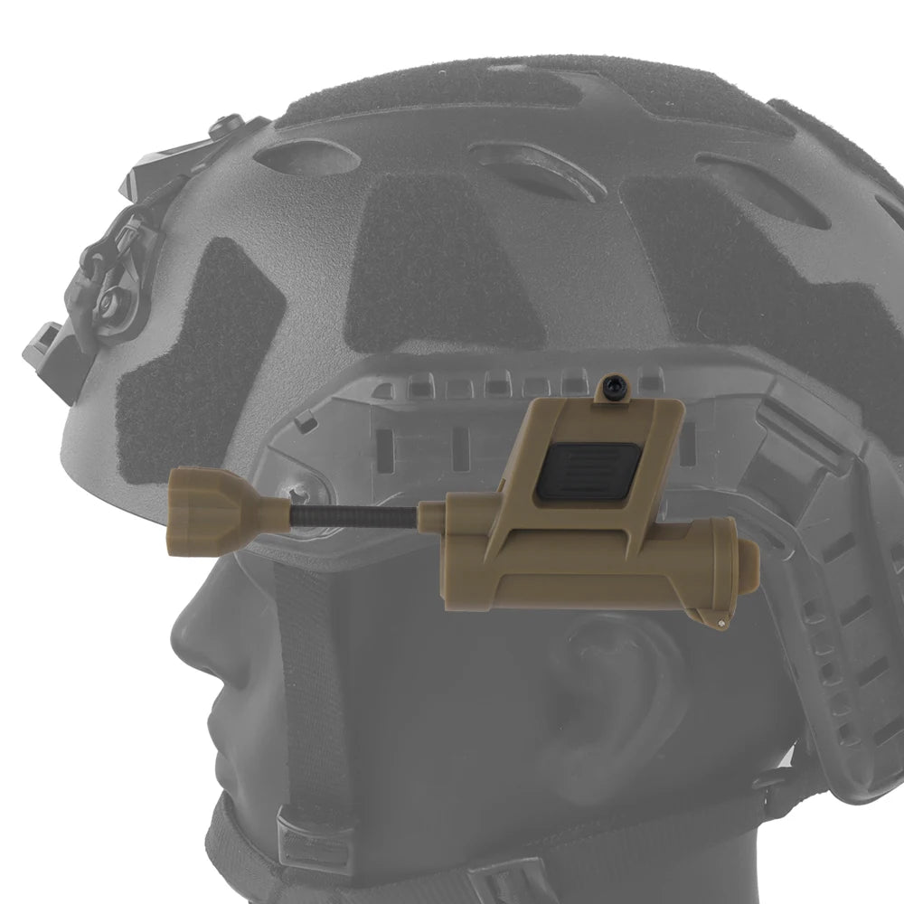 MPLS CHARGE 4.0 Tactics Helmet Light Multi-Mode LED Headlamp with Red/Green/Blue/White/IR Compatible OPS-CORE ARC Rail