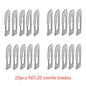 20-100pcs Sterile Carbon Steel Surgical Blades Scalpel Knife for DIY Cutting Phone Repair Carving Animal Grooming Maintenance