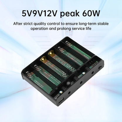5V9V12V Output Power Bank Box for Cellphone Power Storage Case Tablet Modem 6 x 18650 Battery UPS Uninterrupted Power Supply New