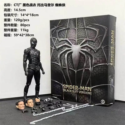 14cm Shf Tobey Spider-Man Figure, Ct Toys Articulated Model, Exquisite Collectible Ornament, Practical Gift Without Stand