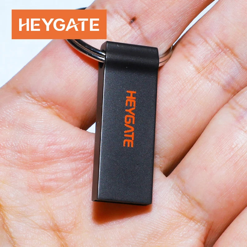 HEYGATE Durable Metal Water & Drop Proof Pendrive USB 2.0 8G 16G 32G 64G 128G Flash Drive Thumb Drive Great Gift for Data Backup