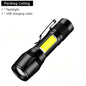 Aluminum Alloy Portable Torch Powerful LED Flashlight USB ReChargeable Outdoor Tactical Zoom Camping Waterproof Flash Light
