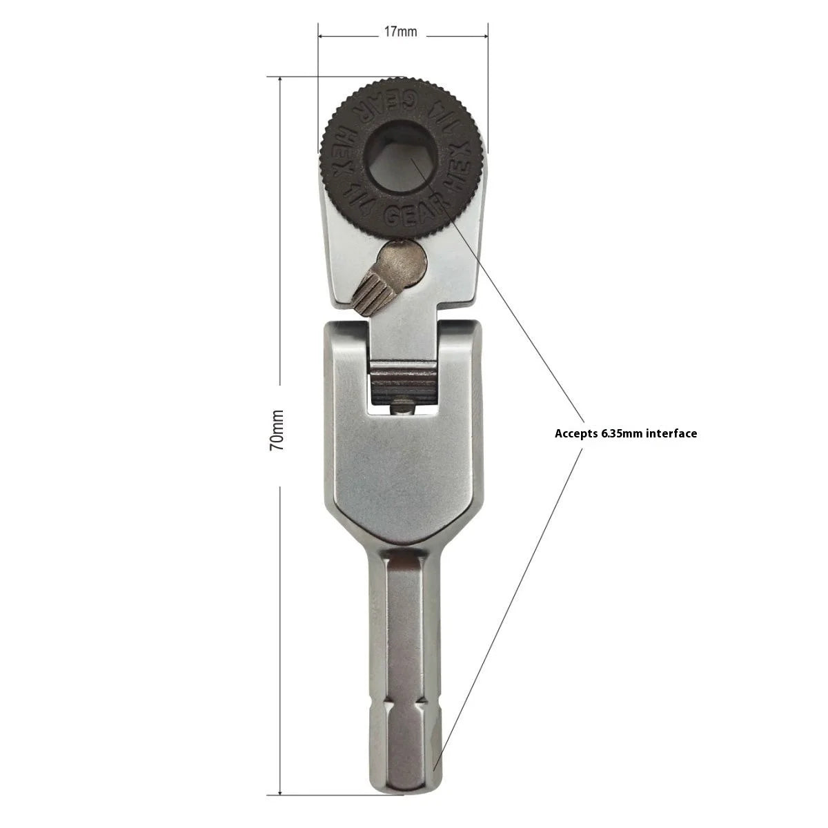 New Socket Torque Wrench Hand Tools 6.35mm Screwdriver Stainless Steel Hexagonal Ratchet Wrench Toughbuilt Mechanic Manual Tools