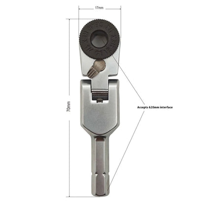 New Socket Torque Wrench Hand Tools 6.35mm Screwdriver Stainless Steel Hexagonal Ratchet Wrench Toughbuilt Mechanic Manual Tools