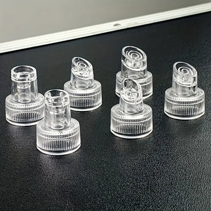 6Pcs Bubble Tip Replacement Heads For Plastic Skin Peeling Hydro Oxygen Cleaning Facial Machine Blackhead Extractor Nozzle
