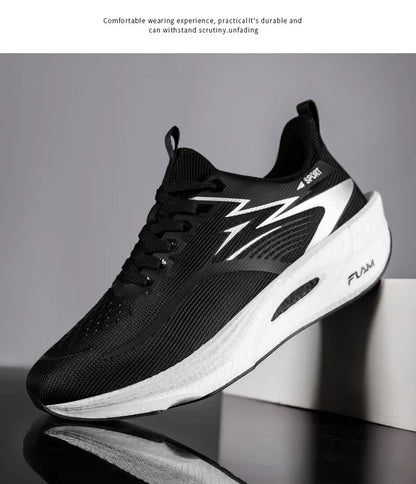 Marathon Running Shoes Men Casual Carbon Board Sports Breathable Lightweight Women's Comfortable Athletic Antiship Sneakers New