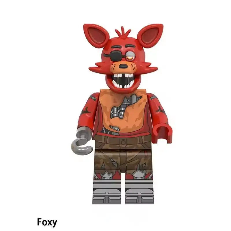 NEW FNAF Nights Game Figure Mini Figures Building BlocksSkeleton Thriller Toys gift kids toys mould king