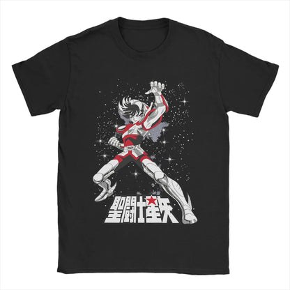 Knights of The Zodiac for Men Women T Shirt Anime Fashion Tee Shirt Short Sleeve Round Neck T-Shirt Cotton Gift Idea Clothes