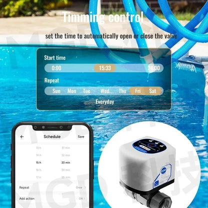 eWelink Zigbee Intelligent Valve DN15/DN20/DN25 App Rmote Control Works With Salutel/Alexa/Alice/Google Assistant/Smart Things