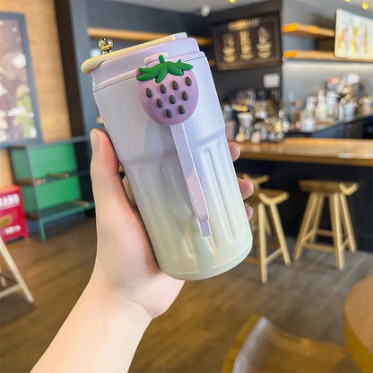 Stainless Steel Insulated Cup Display Temperature Coffee Cup Intelligent Car Mounted Water Cup Gift Drinking Tool