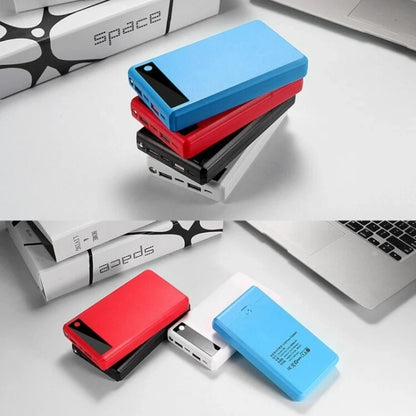 6*18650 Battery Holder Dual USB Power Bank Battery Box Mobile Phone Charger DIY Shell Case