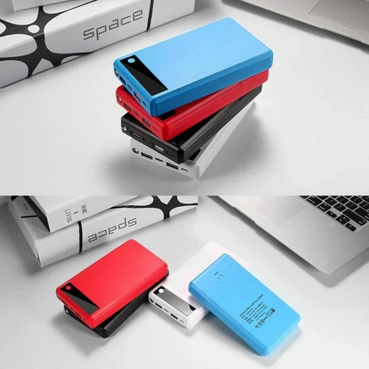 6*18650 Battery Holder Dual USB Power Bank Battery Box Mobile Phone Charger DIY Shell Case