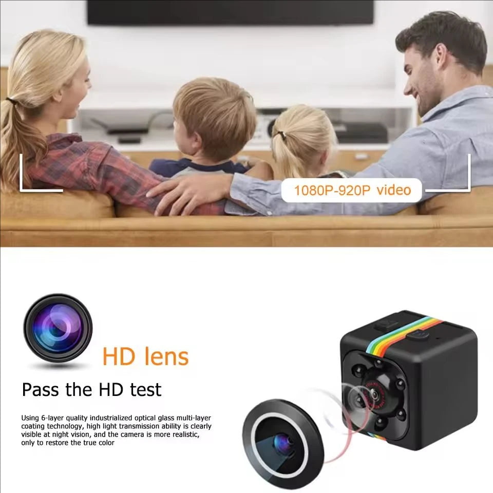 Mini Camera HD Portable Small Nanny Cam Video Voice Mini DV Recorder Indoor Covert Security Camera for Home and Office