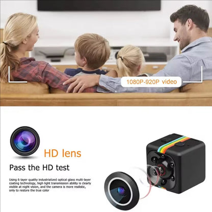 Mini Camera HD Portable Small Nanny Cam Video Voice Mini DV Recorder Indoor Covert Security Camera for Home and Office