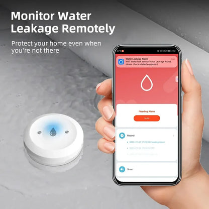 Support Tuya ZigBee Smart Water Leak Sensor Leakage Detector Flood Alarm Smart Auto Module App Monitor SmartLife Alexa Google