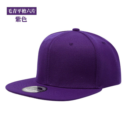 Custom Logo Snapback Caps Men Hip Hop Male Bone Baseball Cap Unisex Solid Color Cotton Adjustable Rock Band Flat Hats Visor Hat
