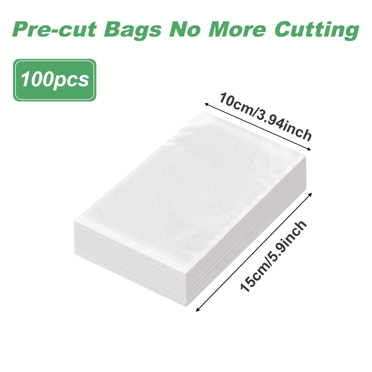 100pcs/lot BPA-Free Kitchen Vacuum Bags for Food Vacuum Sealer Packing Machine Food Storage Bag Kitchen Accessories