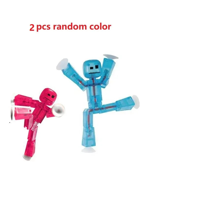 Suction Cup Toys Sticky Robbot Toys for Children Deformable Action Figure Sucker Toys for 2 3 4 Years Kids Boys Girls Gifts