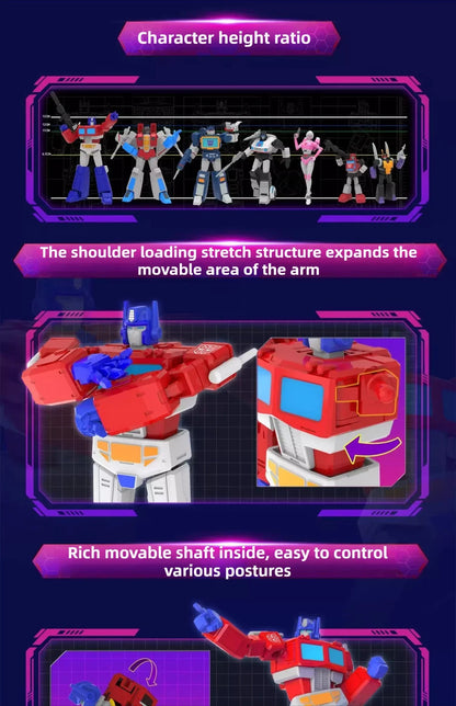 Blind Box Transformers Articulated Figure - AULDEY AAE Optimus Prime Soundwave Multi-Pose Action Model Display Gift for Kids