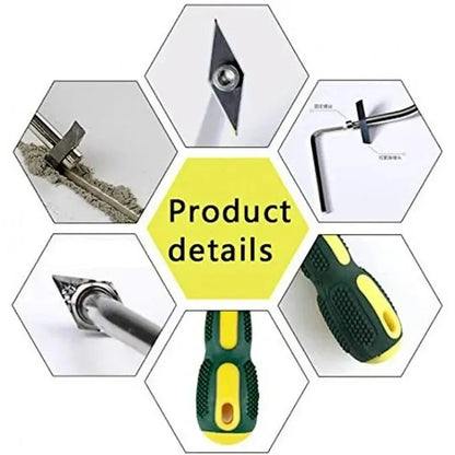 Replaceable Ceramic Tile Grout Remover Tungsten Steel Tiles Gap Cleaner Drill Bit for Floor Wall Seam Cement Cleaning Hand Tool