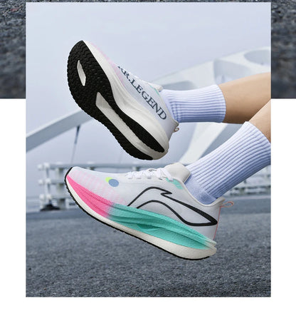 2026 New Men/women Carbon Plate Mesh Casual Sports Shoes, Breathable, Lightweight, Shock-Absorbing Running Sneakers
