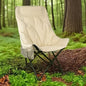 High-Back Moon Chair with Thick Padding | Portable Folding Camping Chair for Adults, Stadium Events & Festivals | Pearl